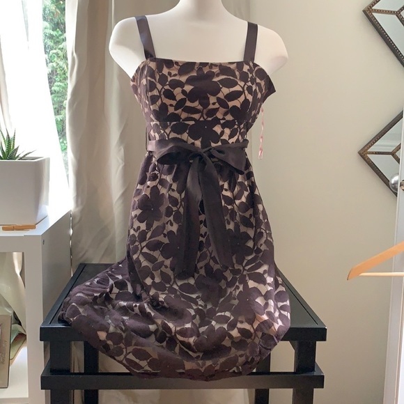 Sweet Chemise Dresses & Skirts - SWEET Chemise Mocha Floral Dress